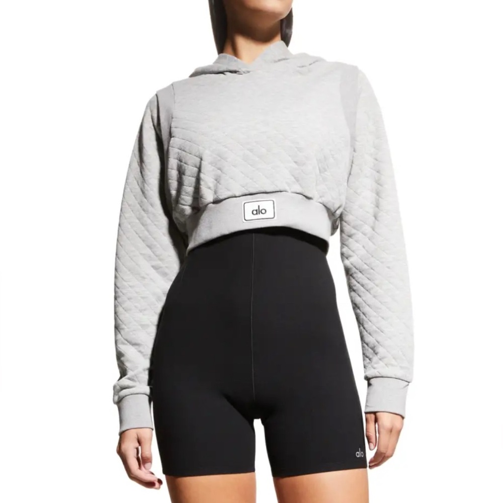 ALO Yoga Heather Gray Hoodie